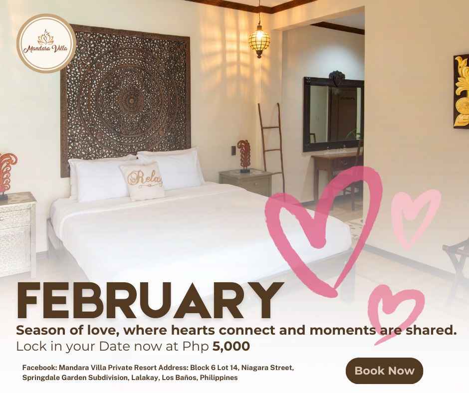 Twin Bedroom from the side — intricate mandala headboard casting beautiful carved shadows in warm lantern light